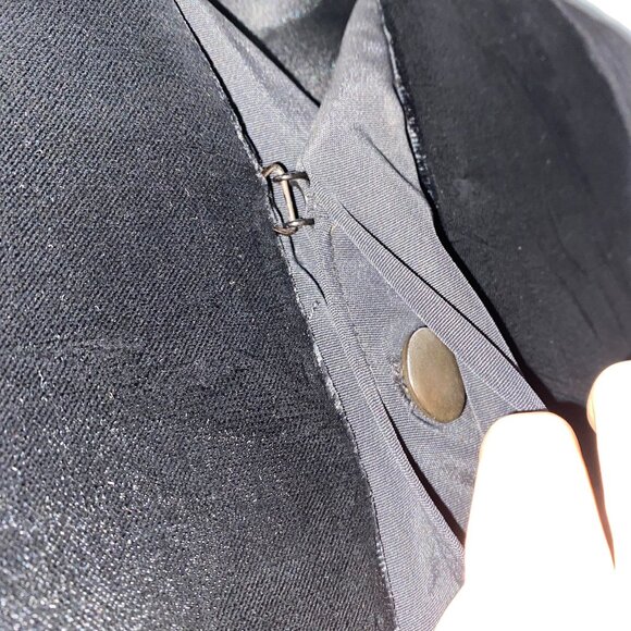 VINTAGE Black BENTLEY & SIMON Clergy Velvet Panel ROBE Priest, Officiant, etc.XL - Picture 9 of 10